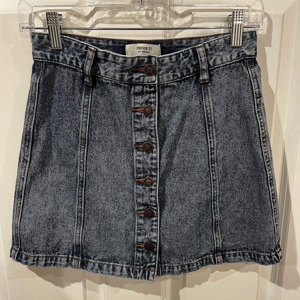 Forever 21 Los Angeles Denim Skirt Size Small